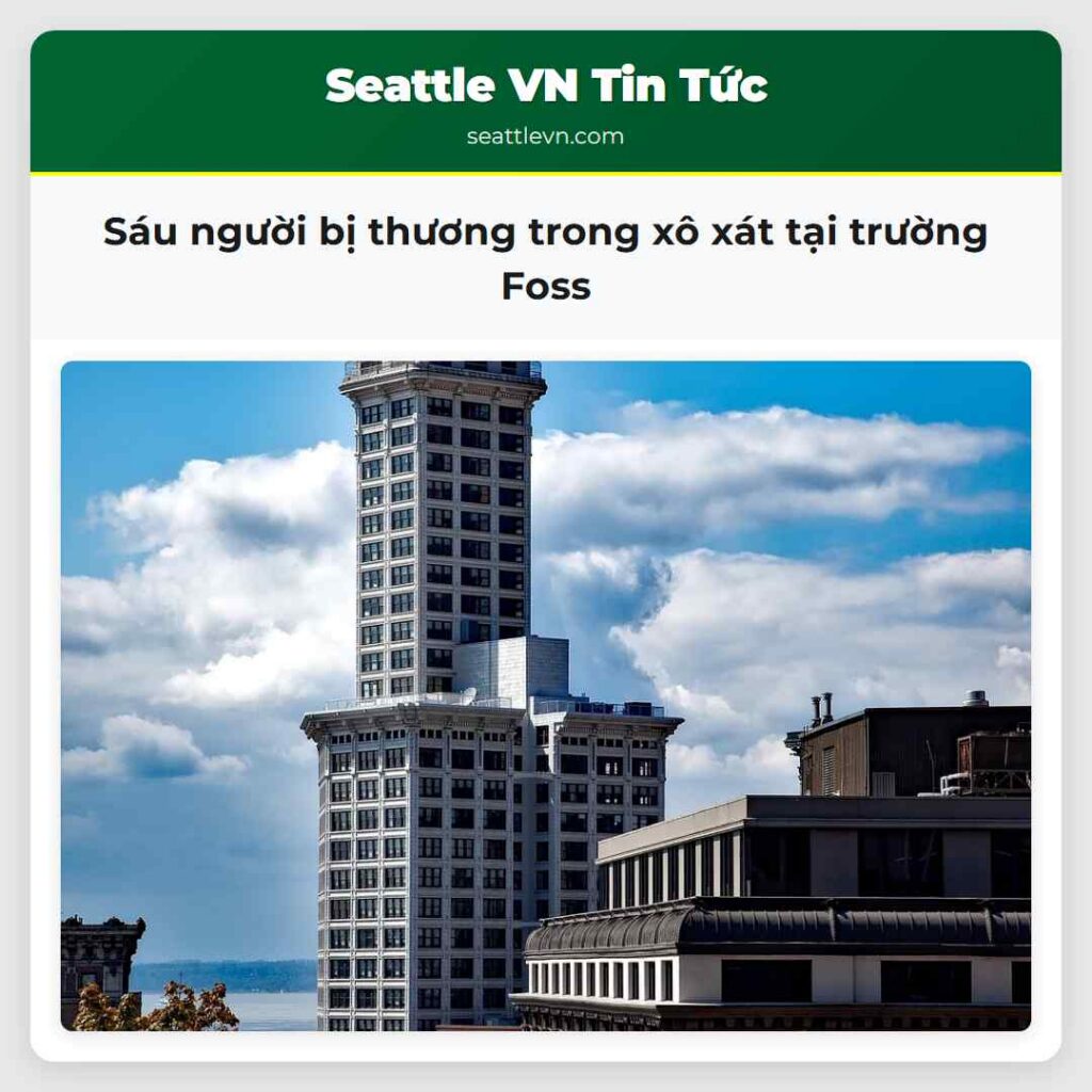 Sáu người bị thương trong xô xát tại trường Foss