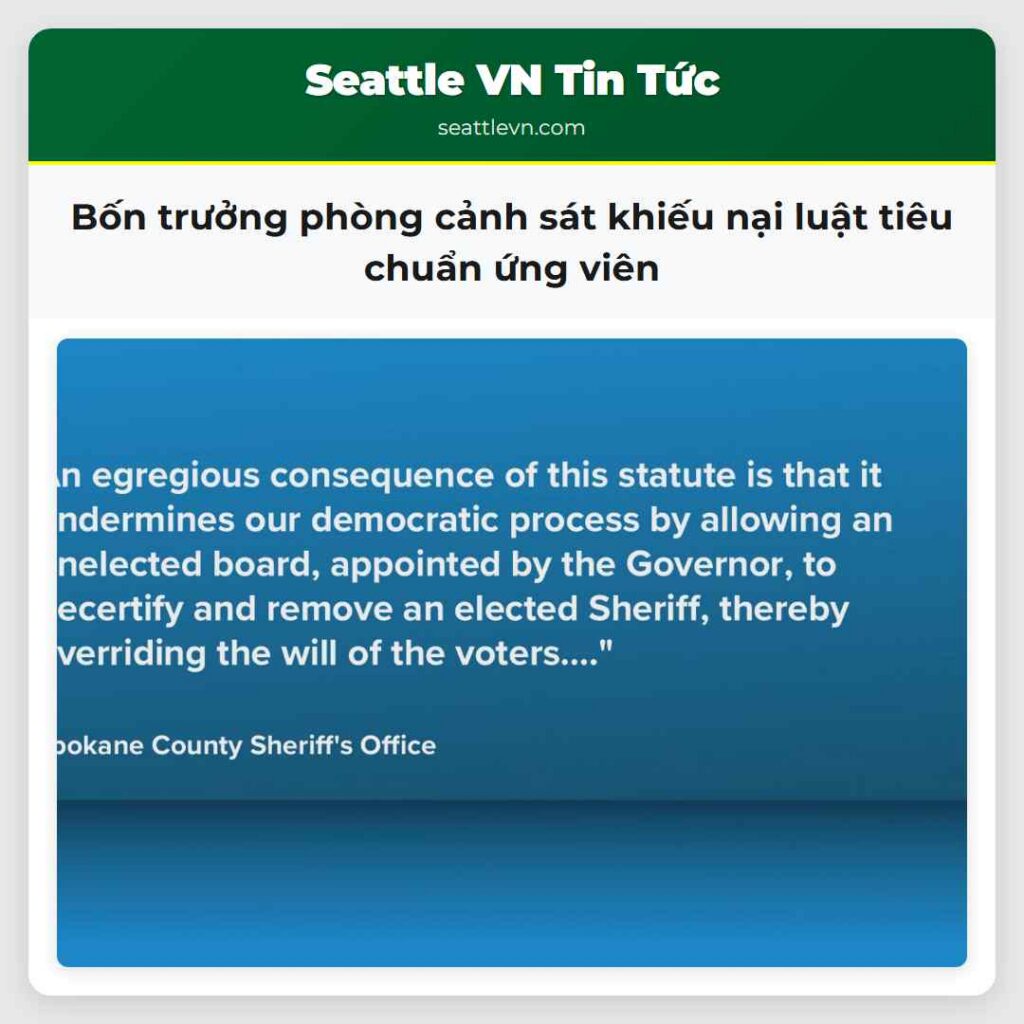 Bốn trưởng phòng cảnh sát khiếu nại luật tiêu