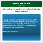 Bốn Trưởng Phòng Cảnh Sát Vùng Đông Washington Khiếu Nại Luật Mới Quy Định Chặt Chẽ Hơn Về Tiêu Chuẩn Ứng Viên
