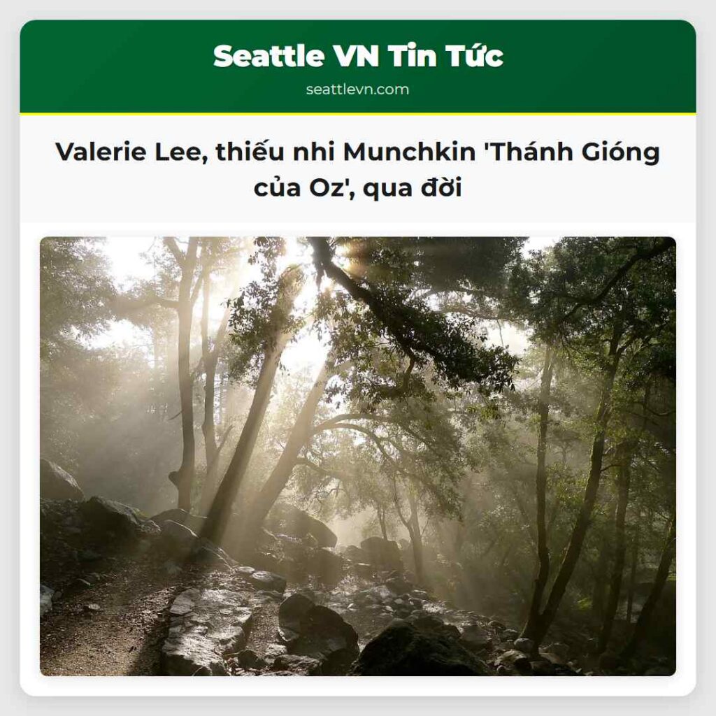Valerie Lee, thiếu nhi Munchkin 'Thánh Gióng của