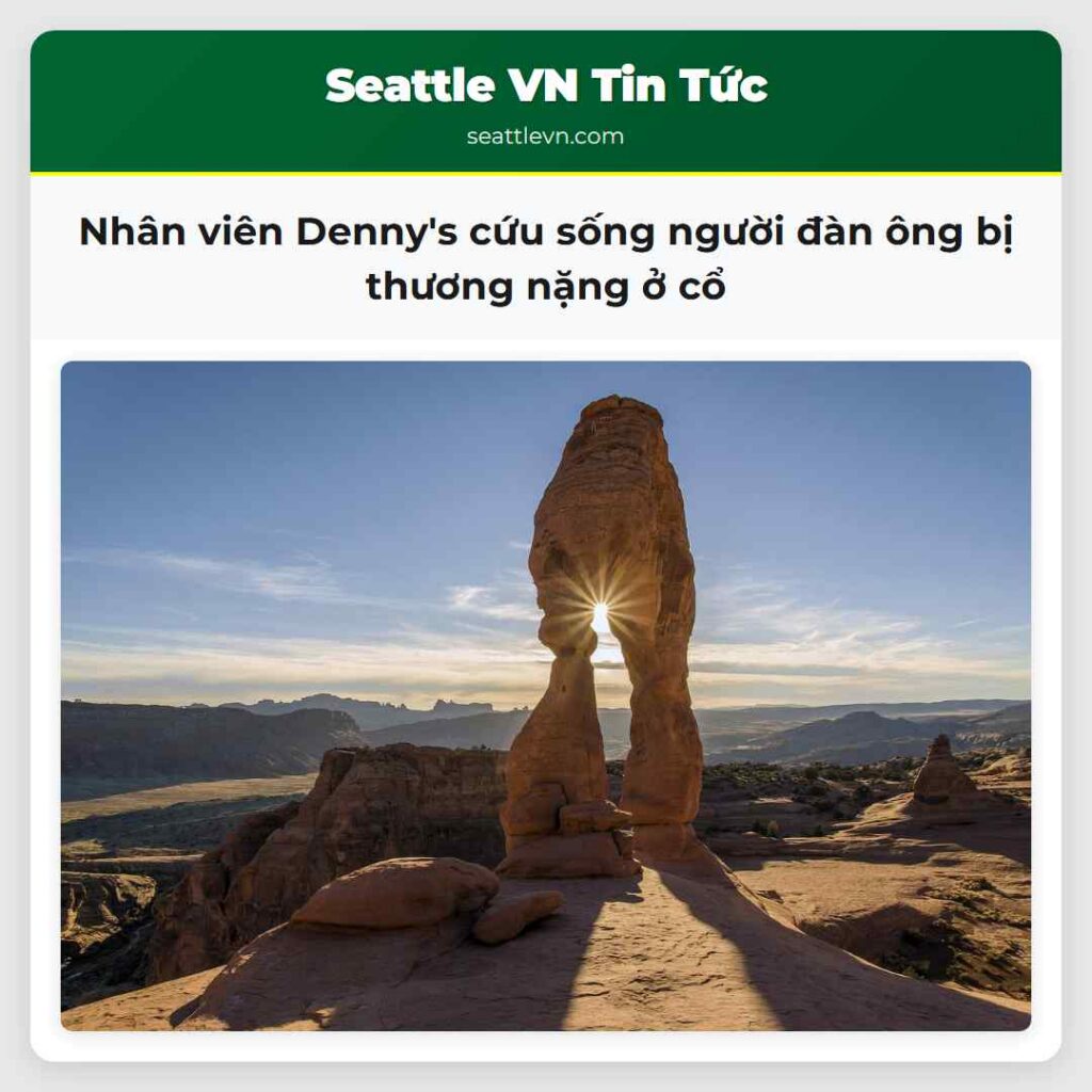 Nhân viên Denny's cứu sống người đàn ông bị
