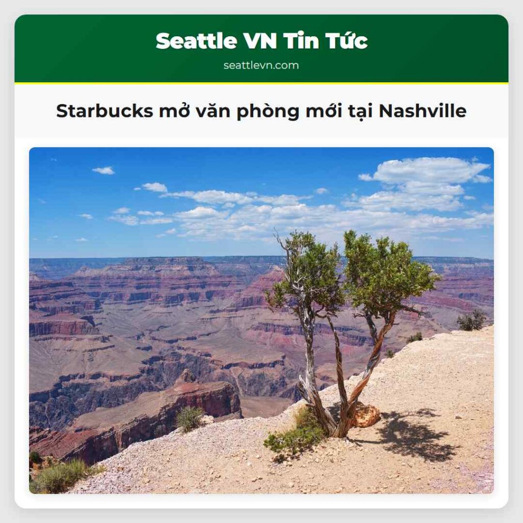 Starbucks mở văn phòng mới tại Nashville