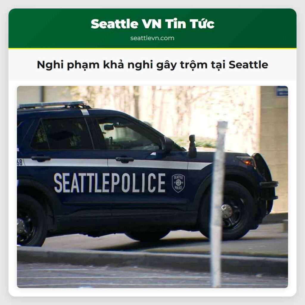 Nghi phạm khả nghi gây trộm tại Seattle