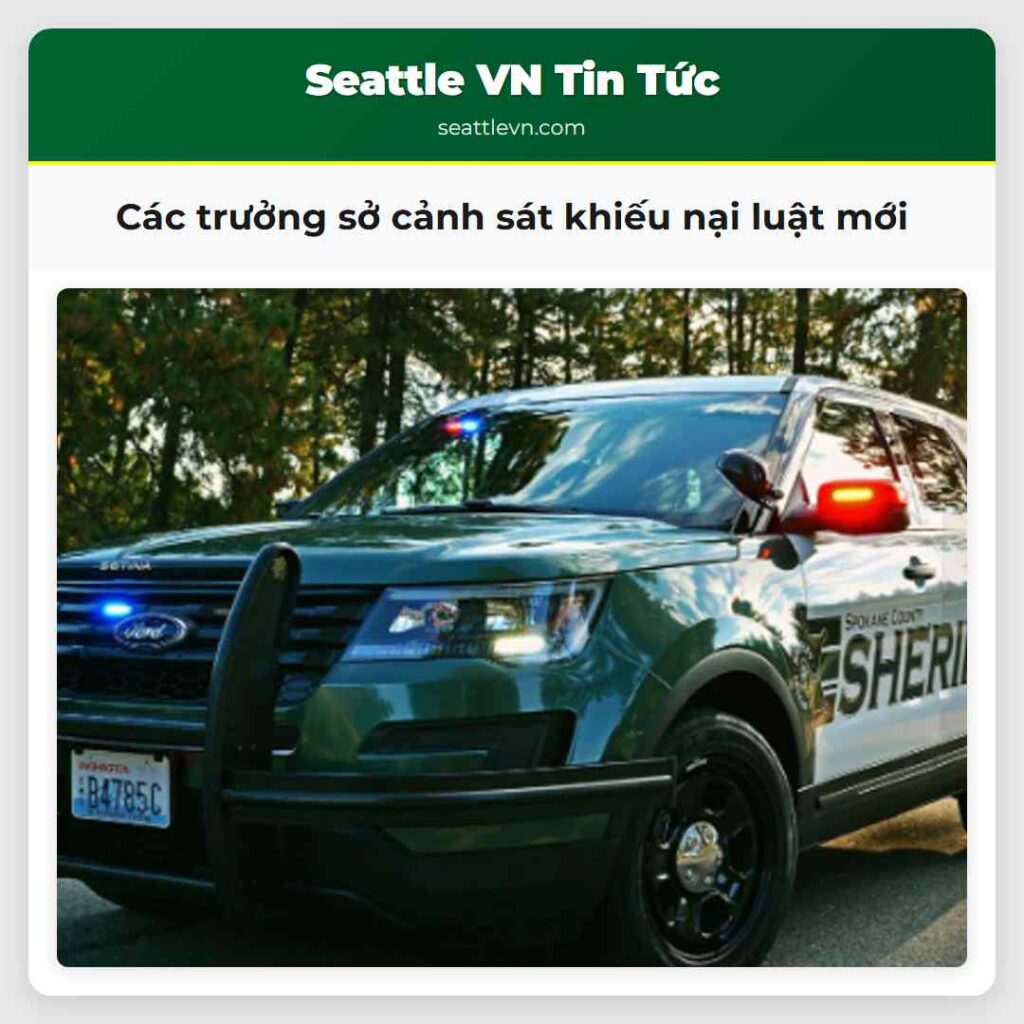 Các trưởng sở cảnh sát khiếu nại luật mới