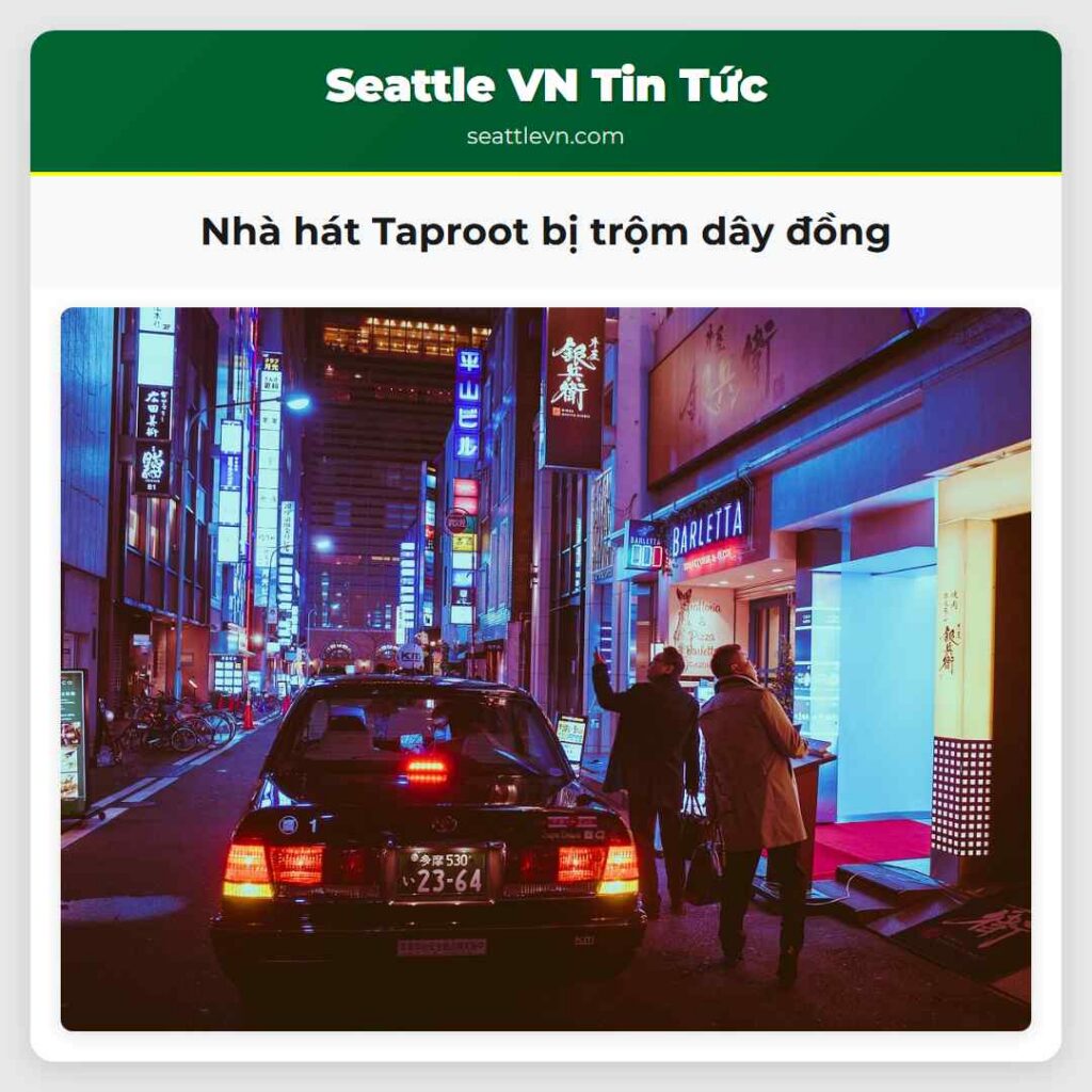 Nhà hát Taproot bị trộm dây đồng
