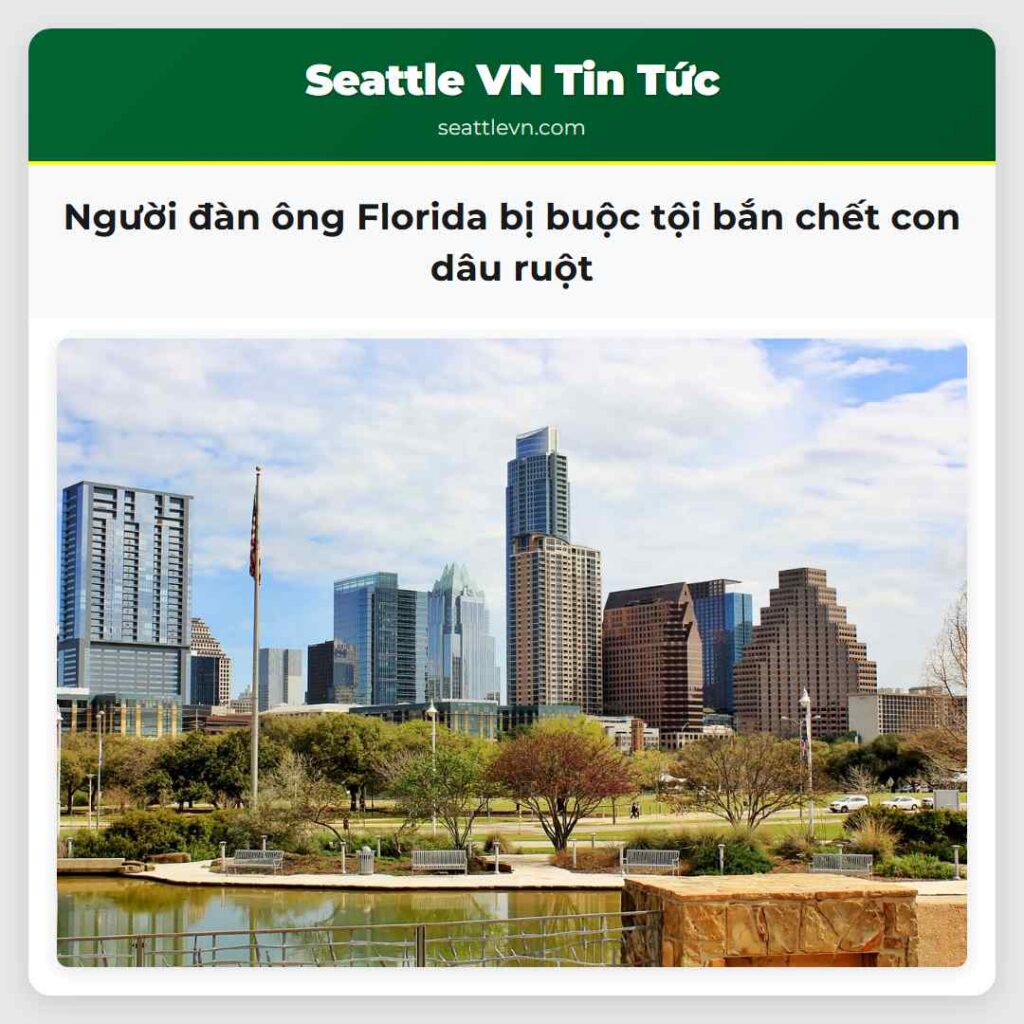 Người đàn ông Florida bị buộc tội bắn chết con