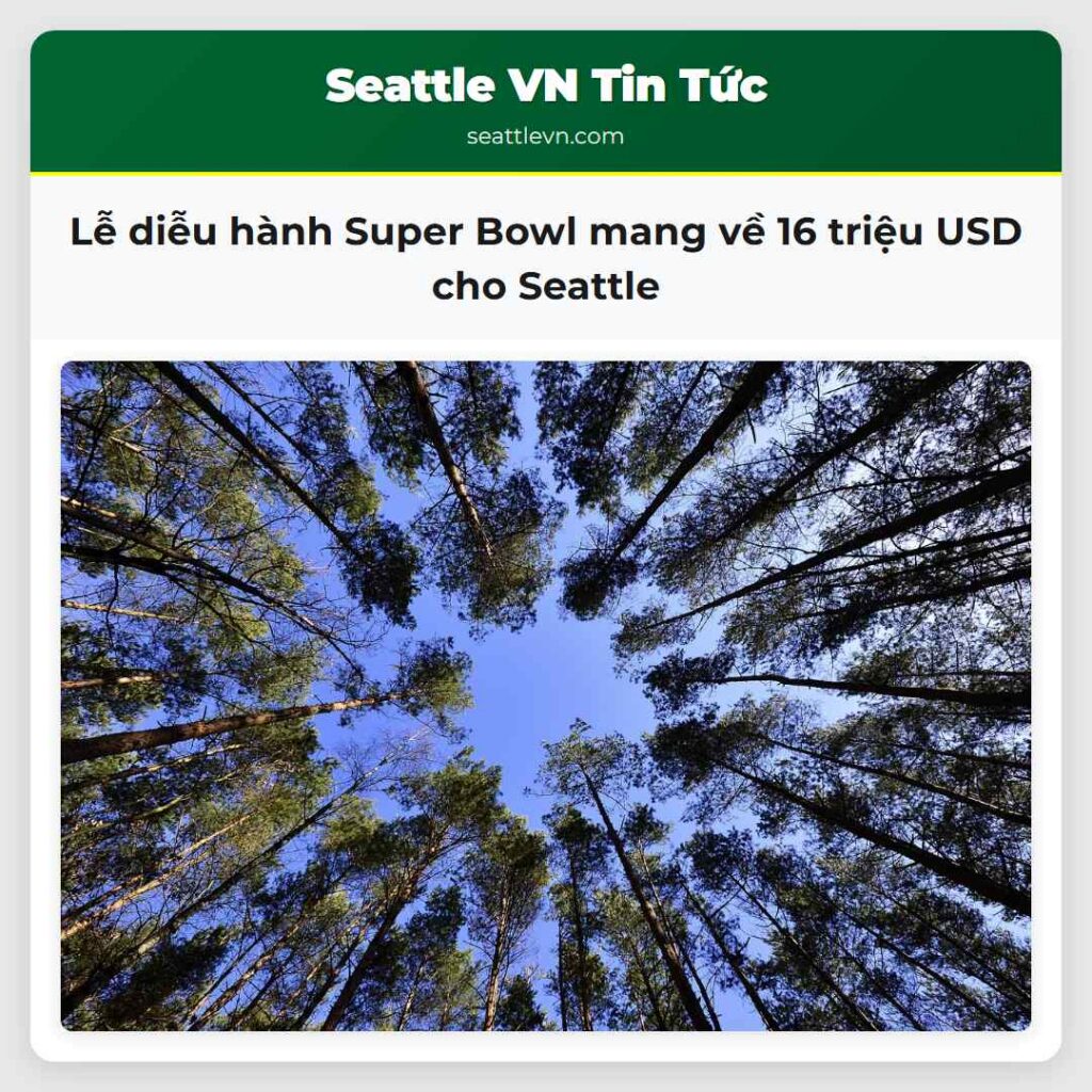 Lễ diễu hành Super Bowl mang về 16 triệu USD cho