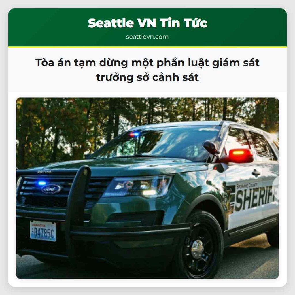 Tòa án tạm dừng một phần luật giám sát trưởng sở
