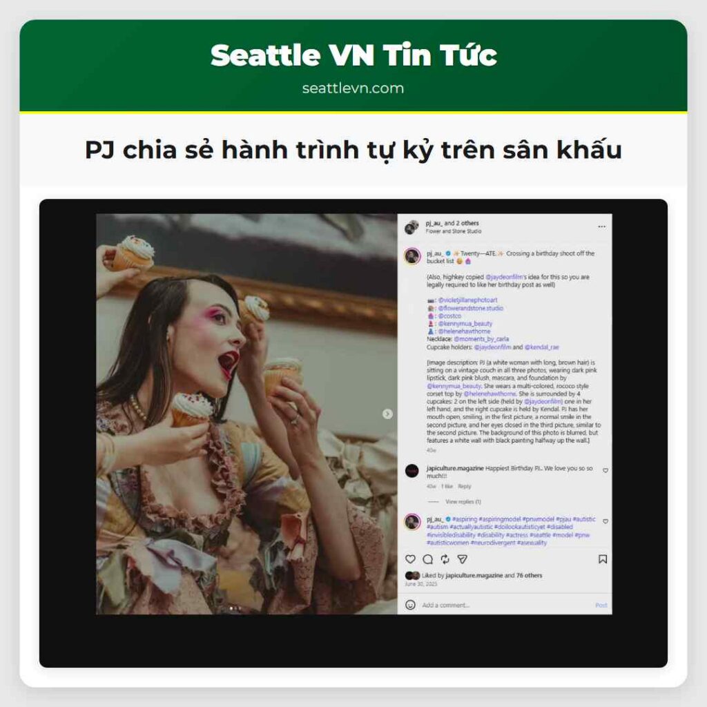 PJ chia sẻ hành trình tự kỷ trên sân khấu