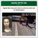 Người đàn ông ném bom tự chế vào cảnh sát tại Washington