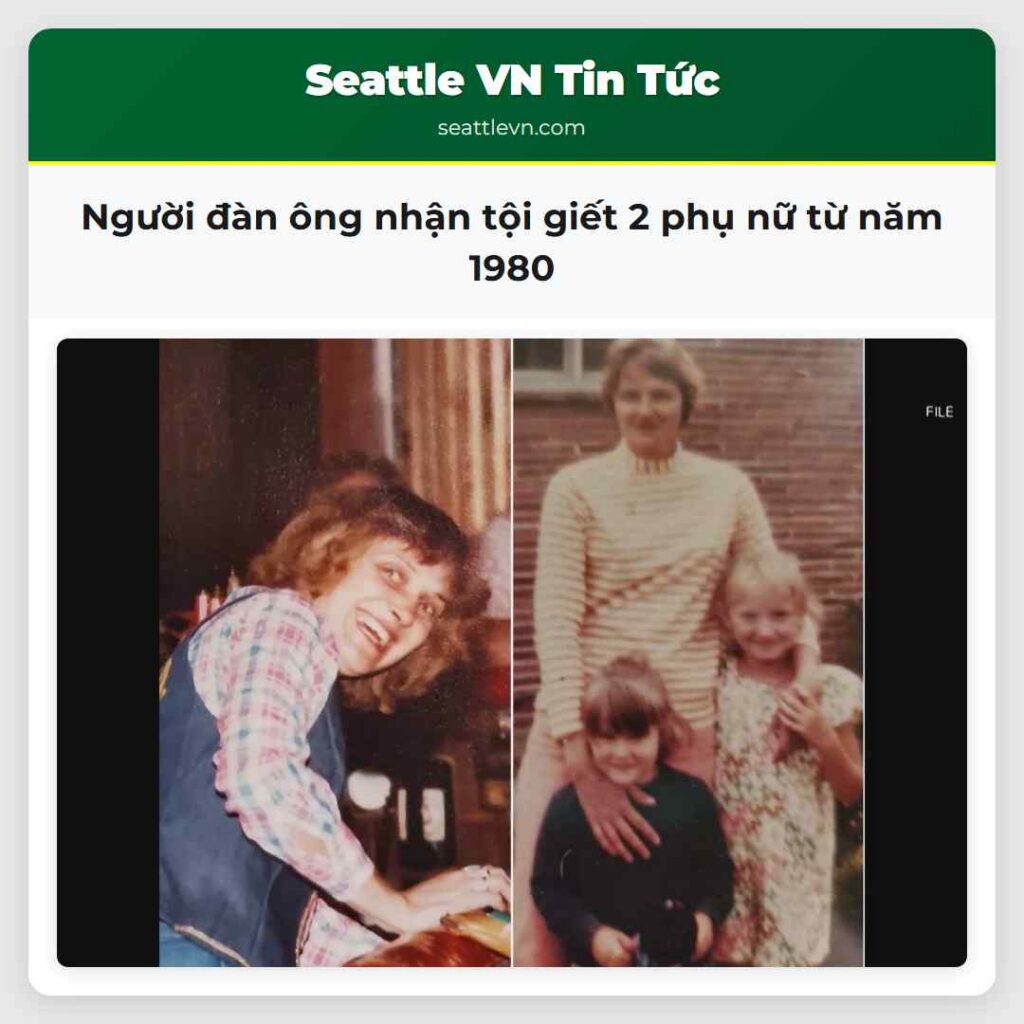 Người đàn ông nhận tội giết 2 phụ nữ từ năm 1980