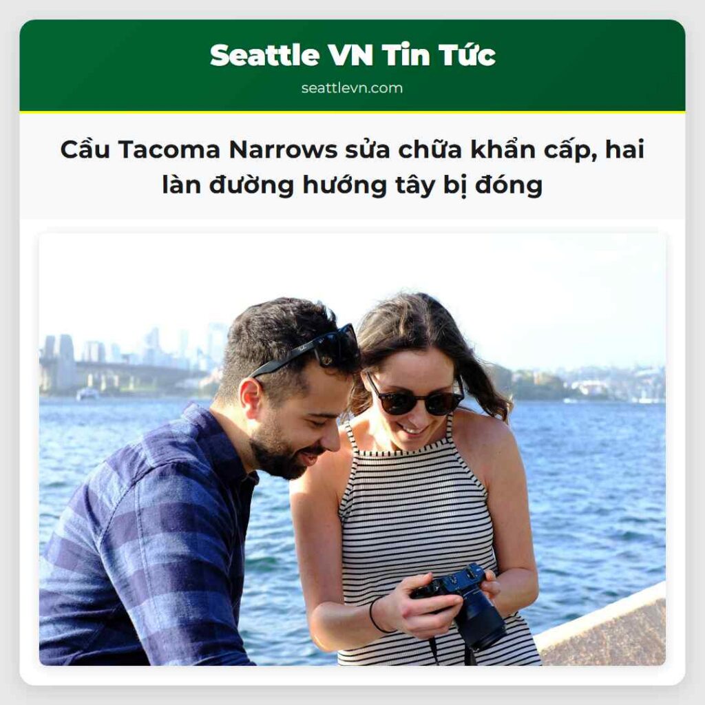Cầu Tacoma Narrows sửa chữa khẩn cấp, hai làn