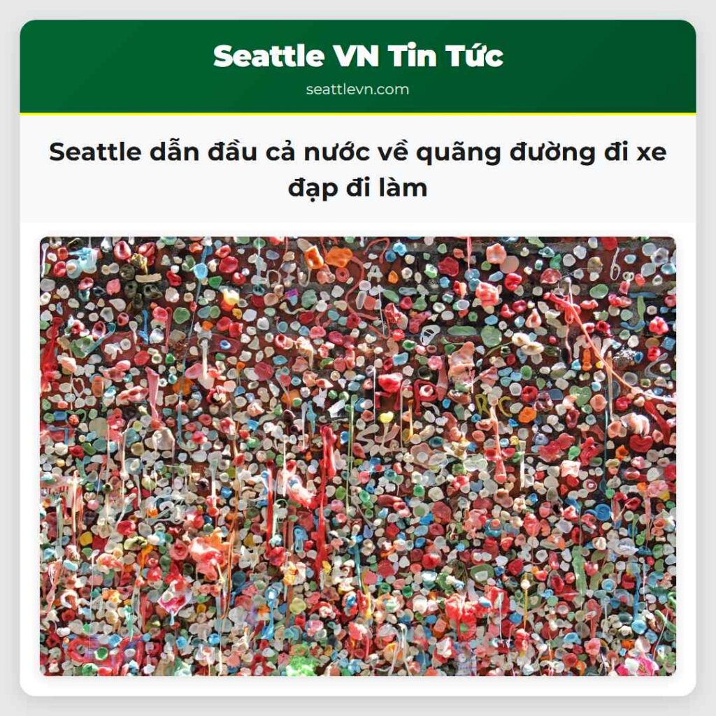Seattle dẫn đầu cả nước về quãng đường đi xe đạp