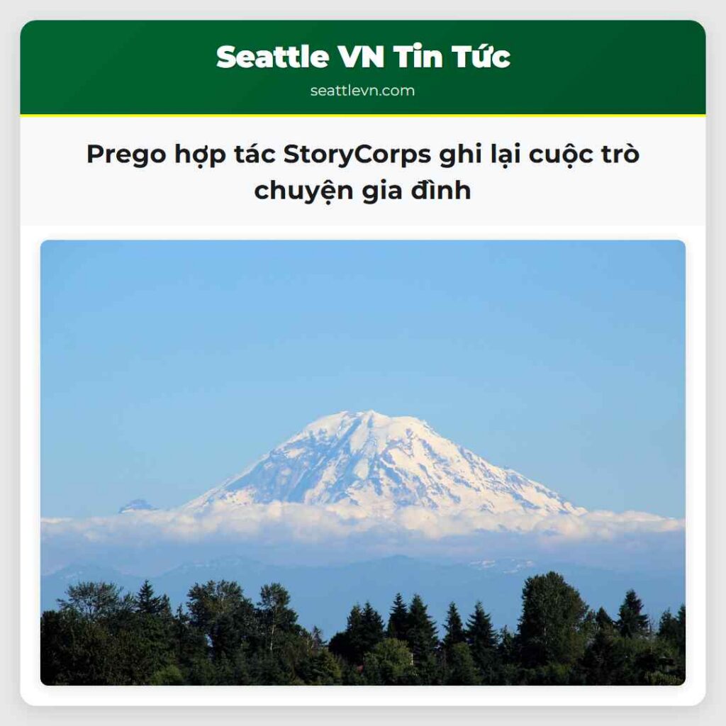 Prego hợp tác StoryCorps ghi lại cuộc trò chuyện