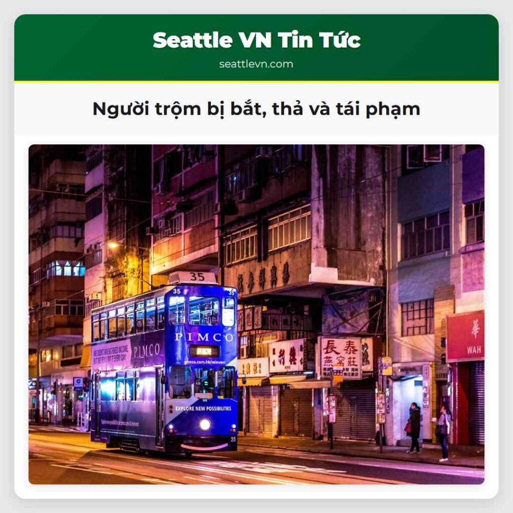 Người trộm bị bắt, thả và tái phạm