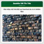 Kia triệu hồi 141.032 xe Carnival do rò rỉ nhiên liệu