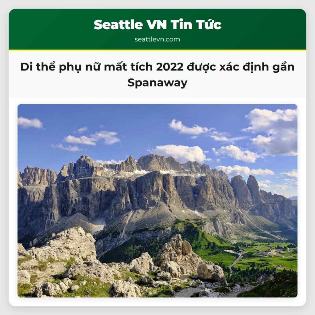 Di thể phụ nữ mất tích 2022 được xác định gần