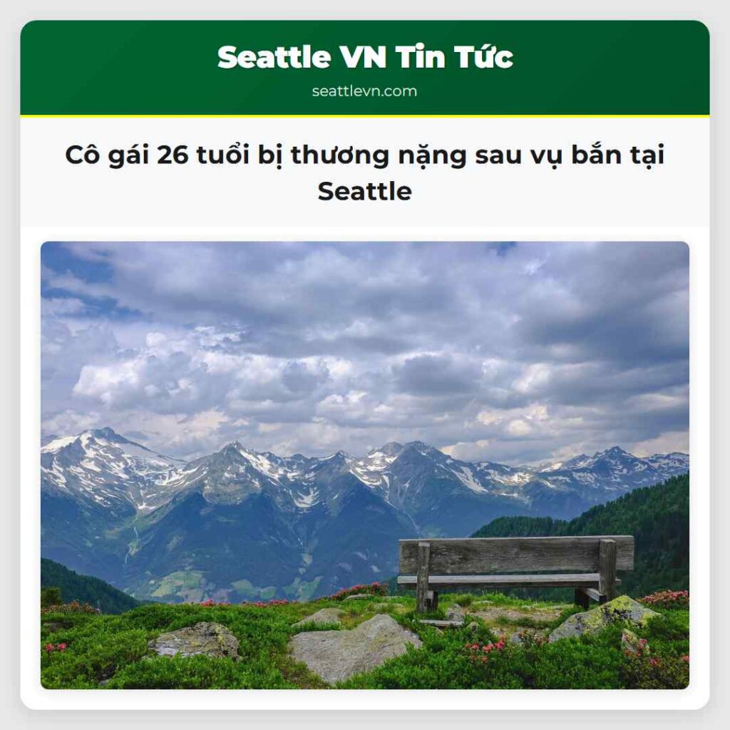 Cô gái 26 tuổi bị thương nặng sau vụ bắn tại