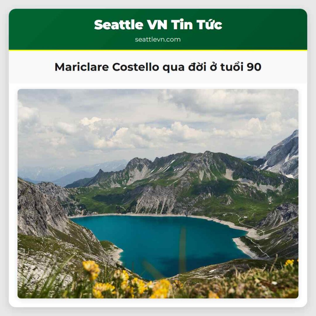 Mariclare Costello qua đời ở tuổi 90