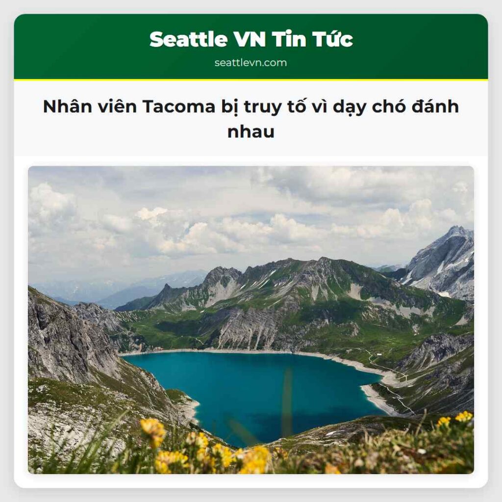 Nhân viên Tacoma bị truy tố vì dạy chó đánh nhau