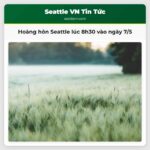 Hoàng hôn Seattle lúc 8h30 vào ngày 7/5