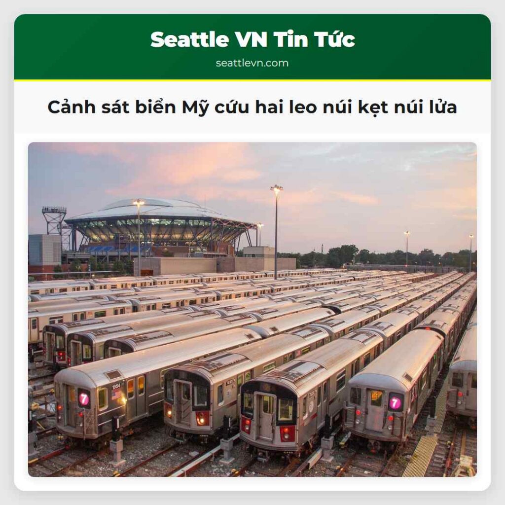 Cảnh sát biển Mỹ cứu hai leo núi kẹt núi lửa