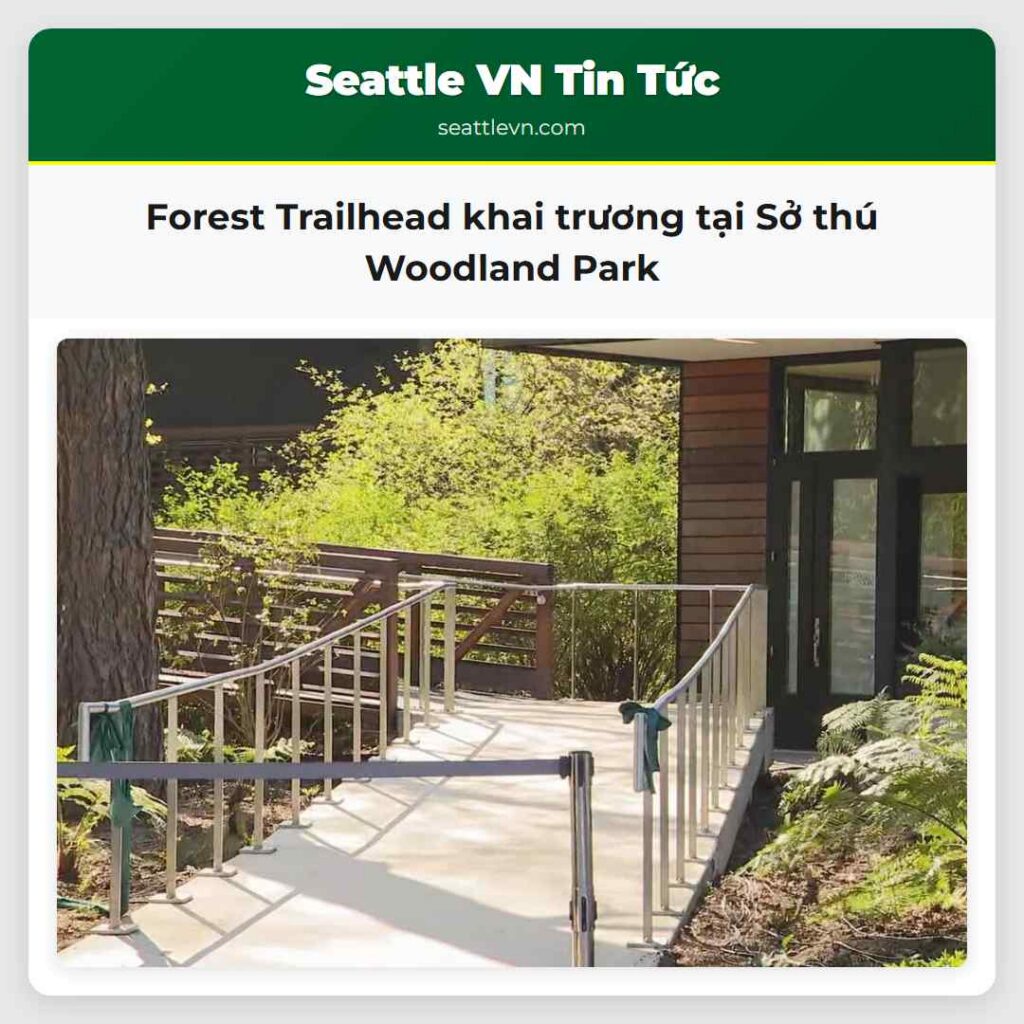 Forest Trailhead khai trương tại Sở thú Woodland