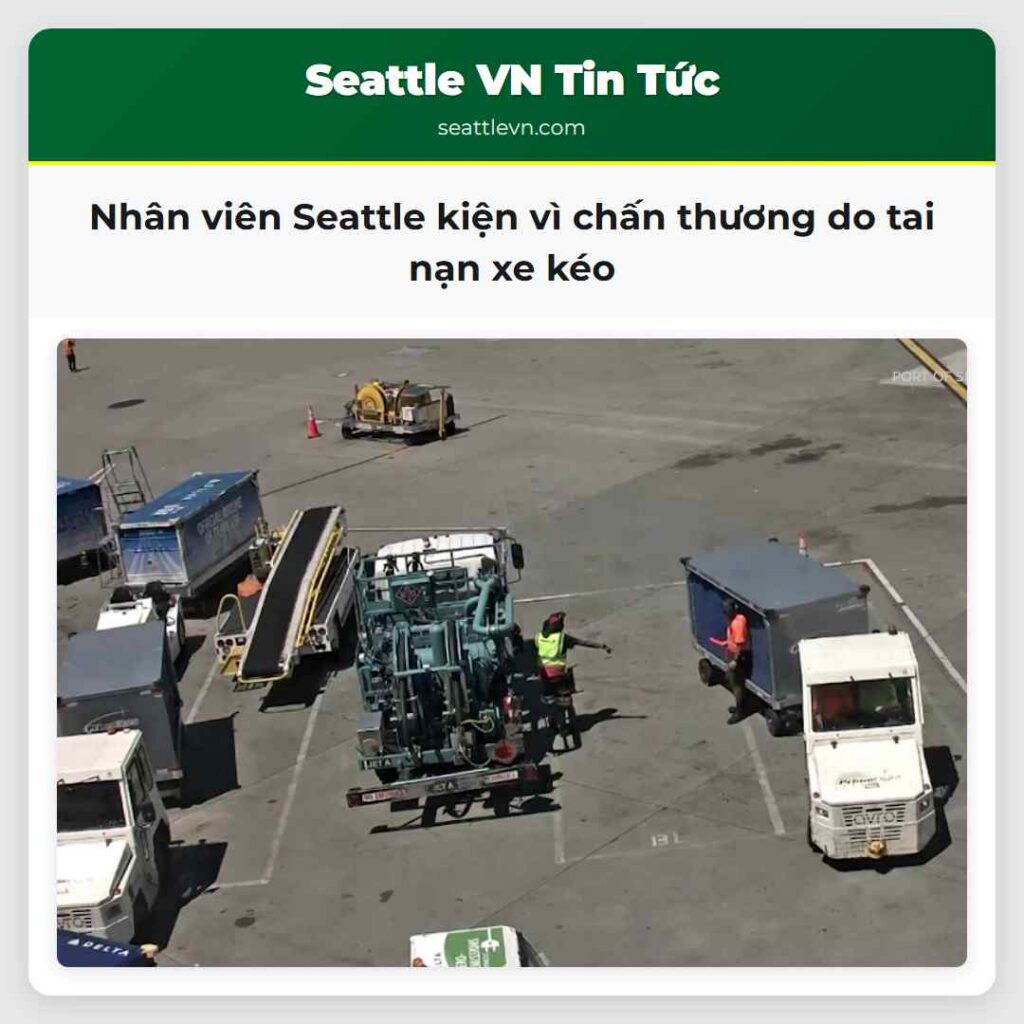 Nhân viên Seattle kiện vì chấn thương do tai nạn