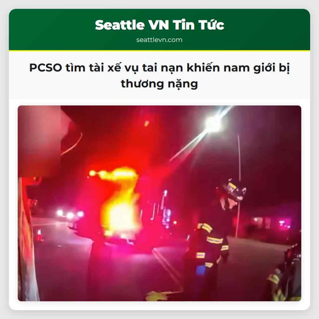 PCSO tìm tài xế vụ tai nạn khiến nam giới bị