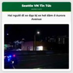 Hai người đi xe đạp bị xe hơi đâm ở Aurora Avenue