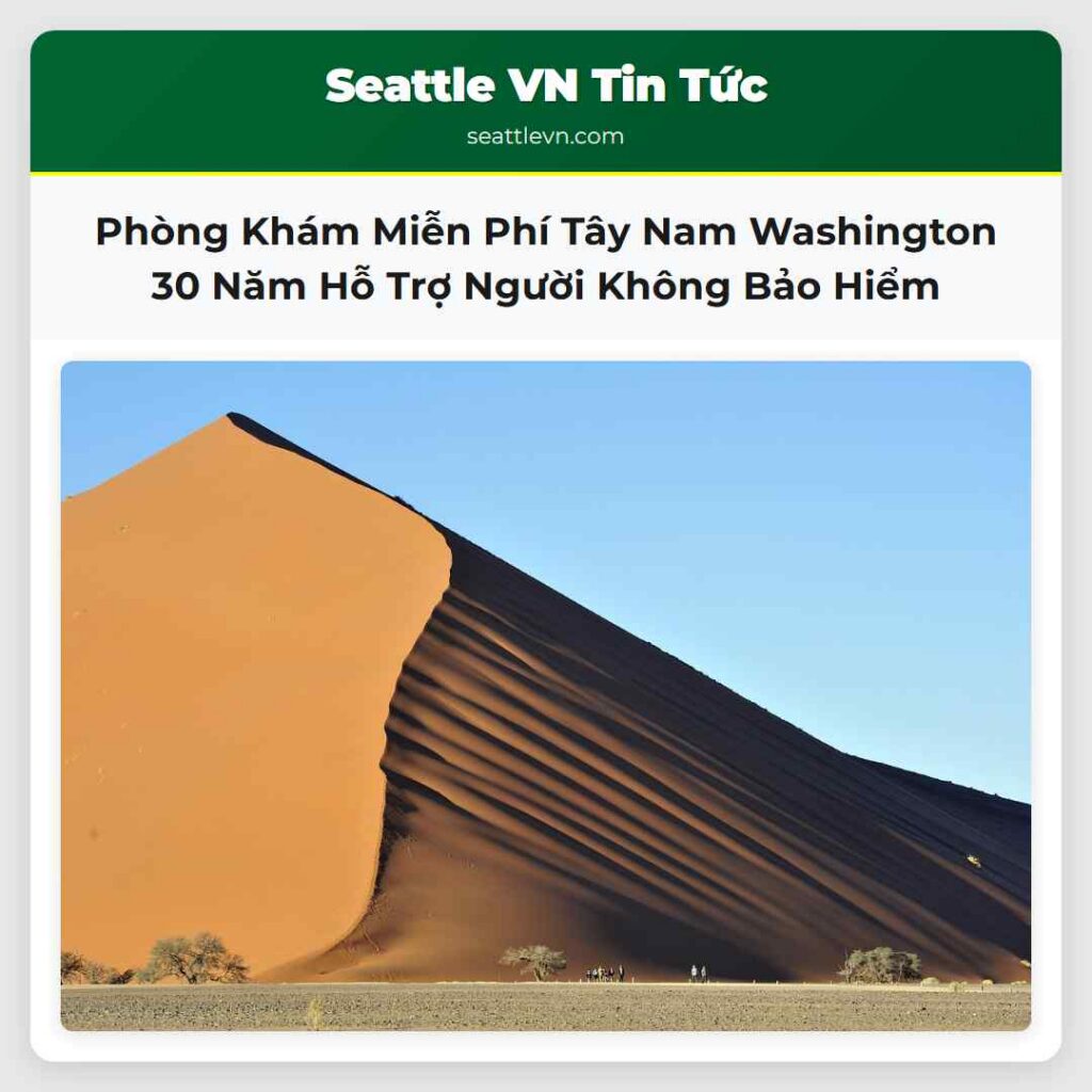 Phòng Khám Miễn Phí Tây Nam Washington 30 Năm Hỗ