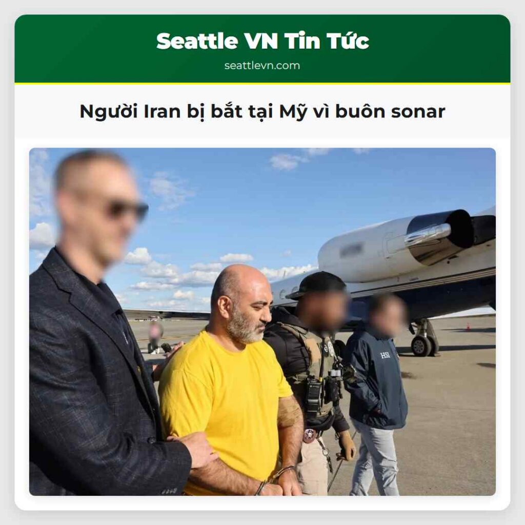 Người Iran bị bắt tại Mỹ vì buôn sonar