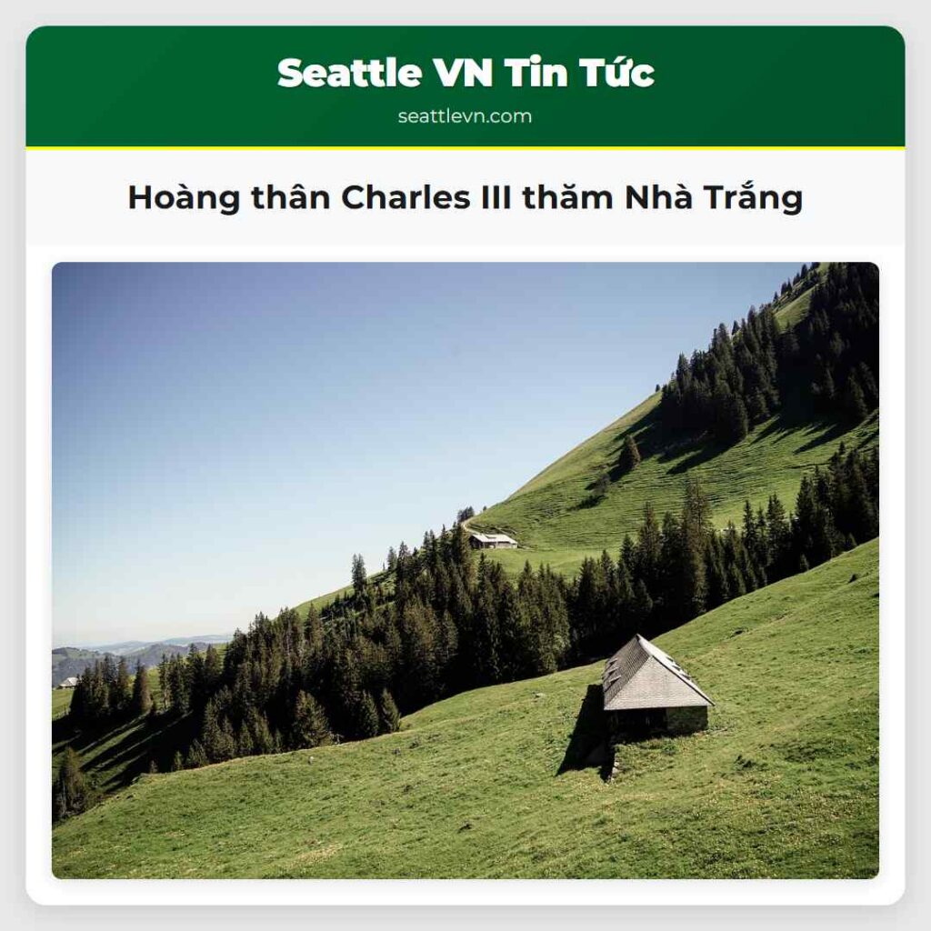 Hoàng thân Charles III thăm Nhà Trắng