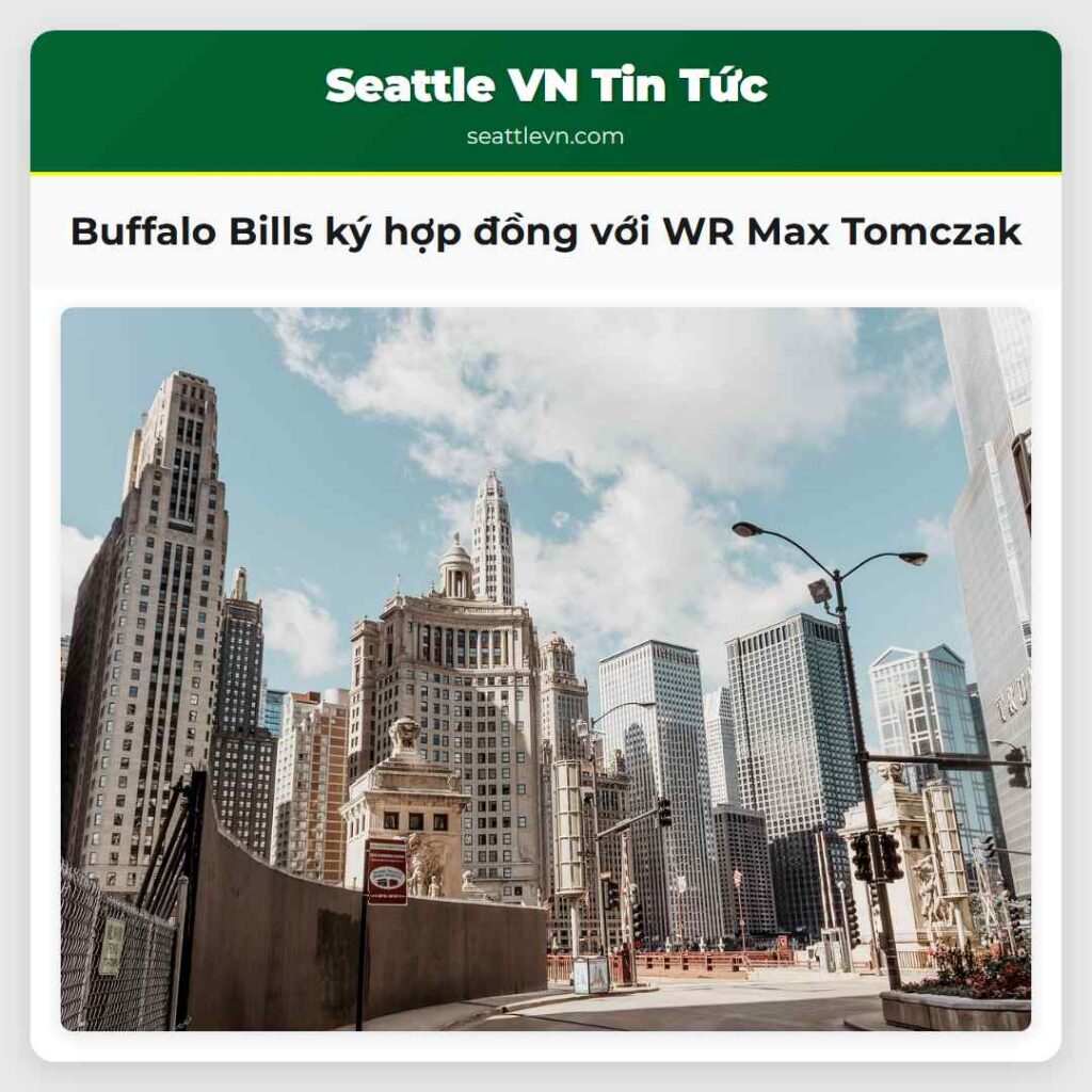 Buffalo Bills ký hợp đồng với WR Max Tomczak