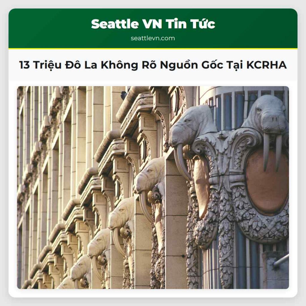 13 Triệu Đô La Không Rõ Nguồn Gốc Tại KCRHA