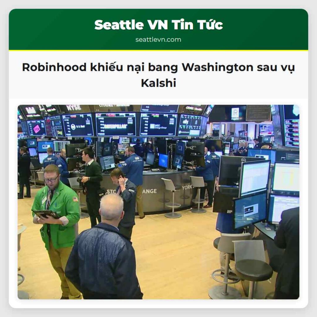 Robinhood khiếu nại bang Washington sau vụ Kalshi