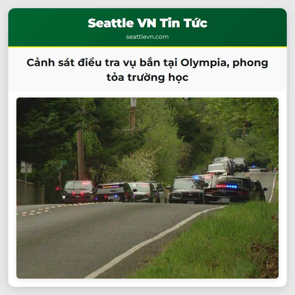Cảnh sát điều tra vụ bắn tại Olympia, phong tỏa