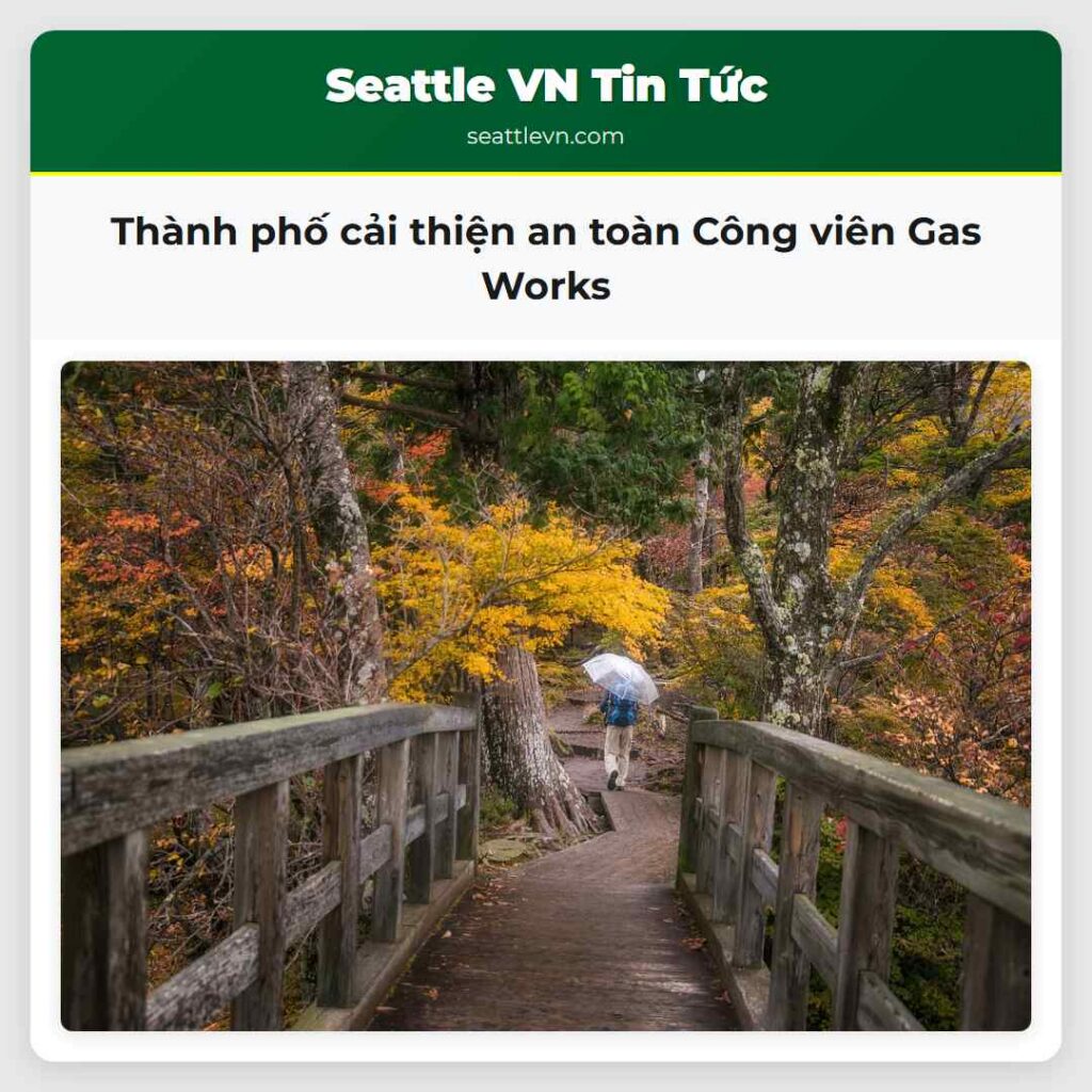 Thành phố cải thiện an toàn Công viên Gas Works