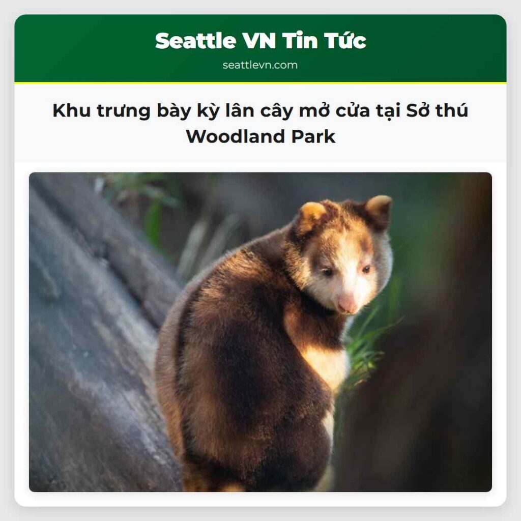 Khu trưng bày kỳ lân cây mở cửa tại Sở thú