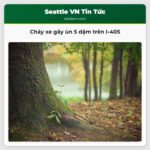 Cháy xe gây ùn 5 dặm trên I-405