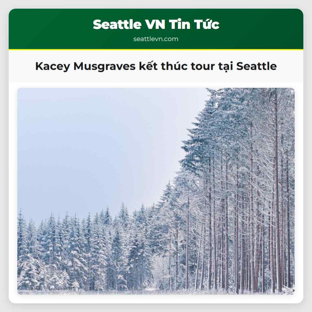 Kacey Musgraves kết thúc tour tại Seattle