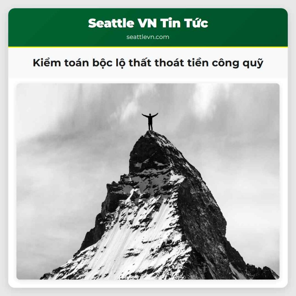 Kiểm toán bộc lộ thất thoát tiền công quỹ