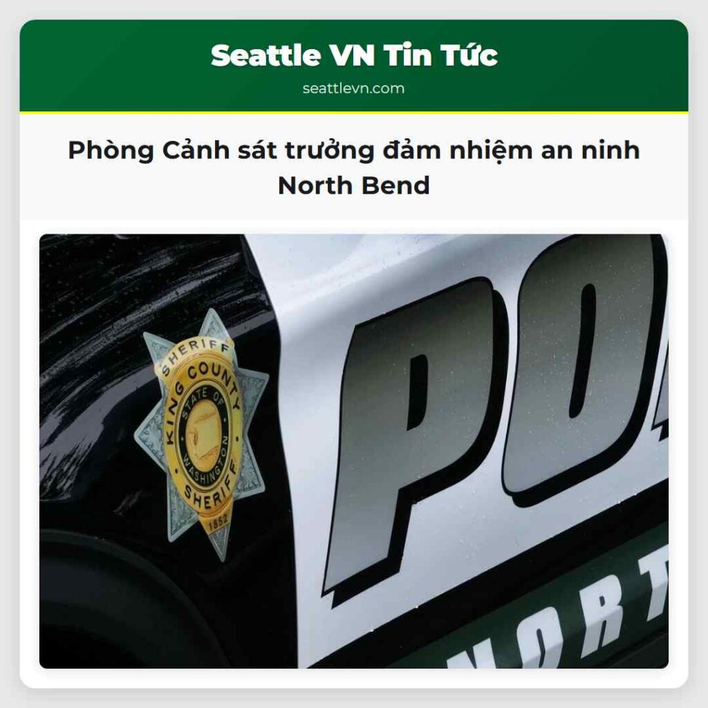 Phòng Cảnh sát trưởng đảm nhiệm an ninh North Bend