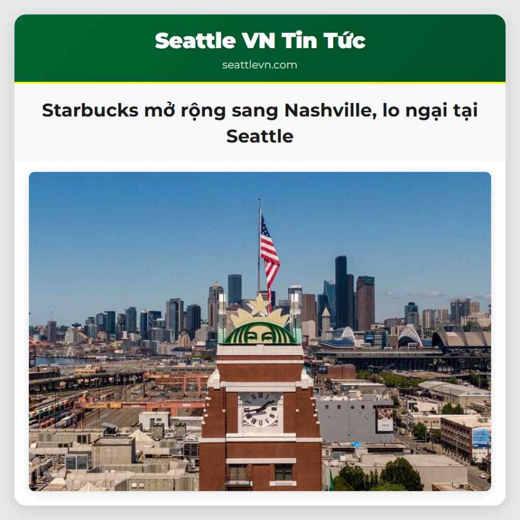 Starbucks mở rộng sang Nashville, lo ngại tại