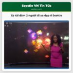 Xe tải đâm 2 người đi xe đạp ở Seattle