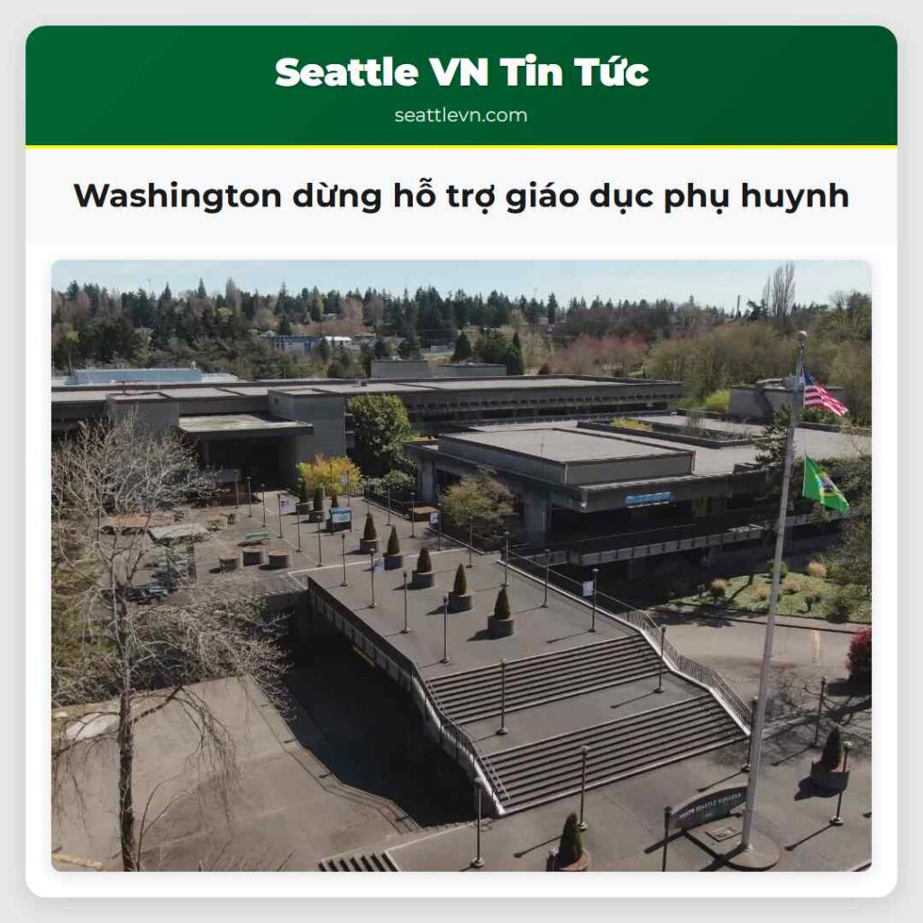 Washington dừng hỗ trợ giáo dục phụ huynh
