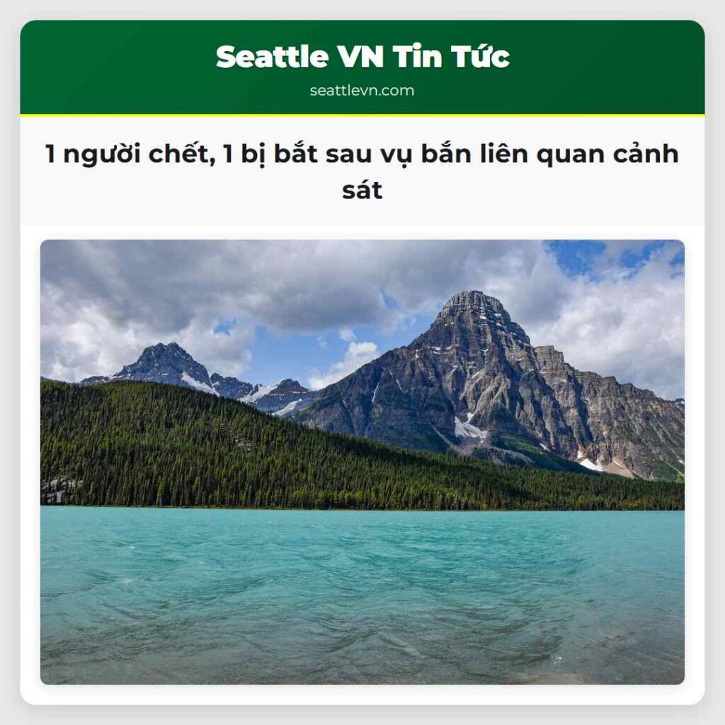 1 người chết, 1 bị bắt sau vụ bắn liên quan cảnh