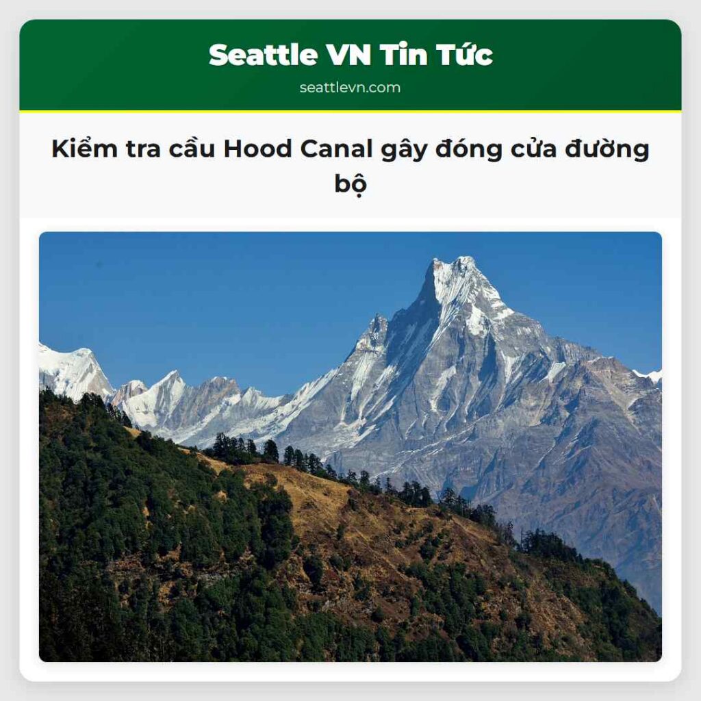Kiểm tra cầu Hood Canal gây đóng cửa đường bộ