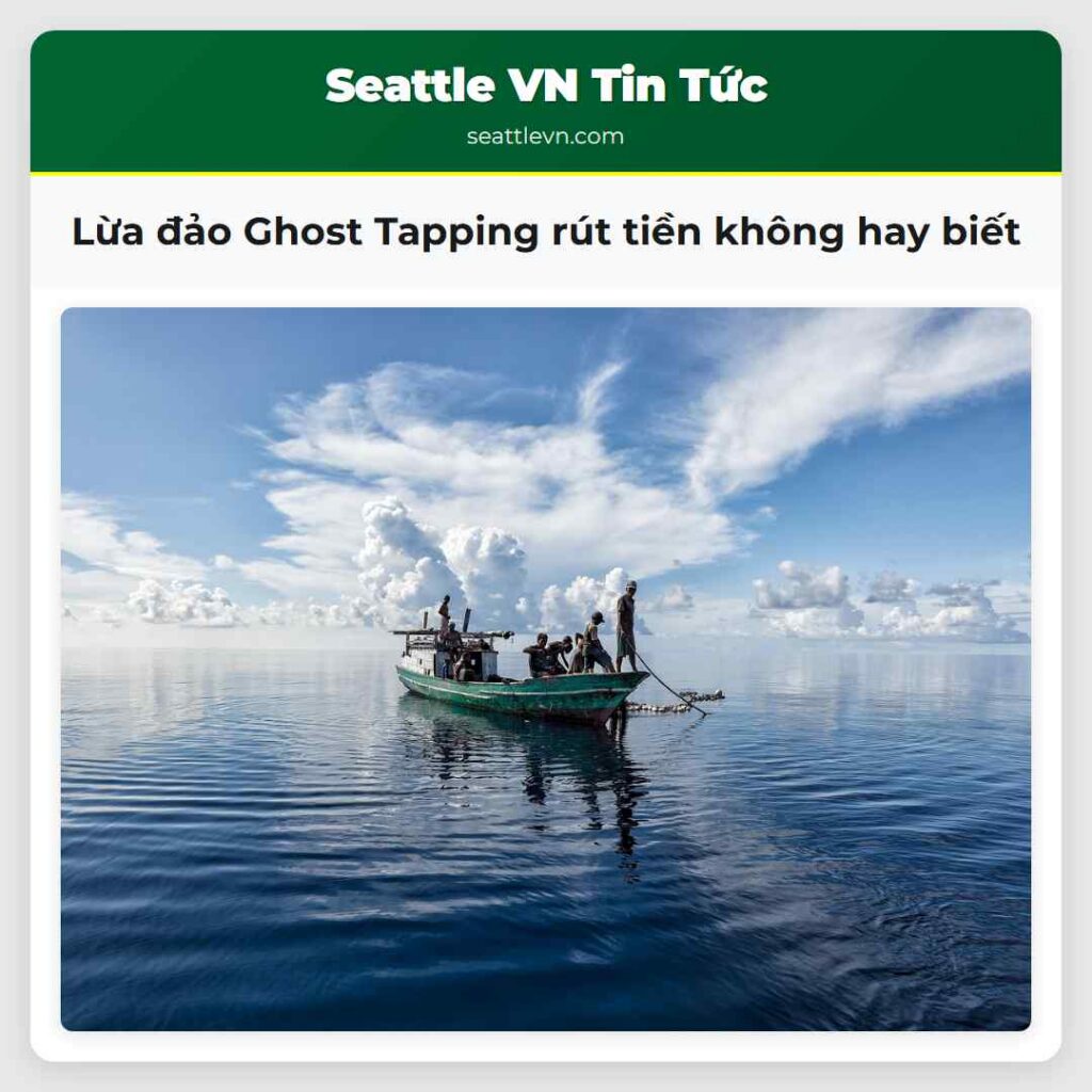 Lừa đảo Ghost Tapping rút tiền không hay biết