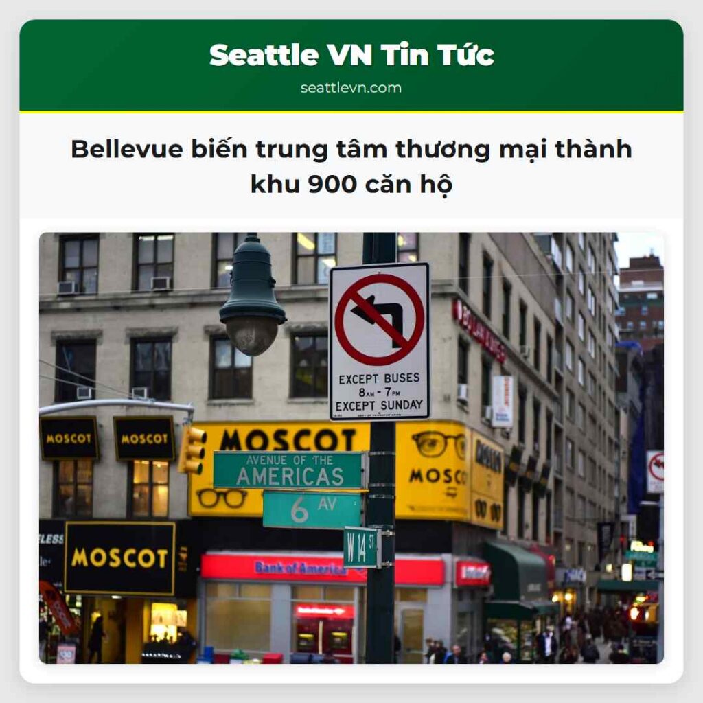 Bellevue biến trung tâm thương mại thành khu 900